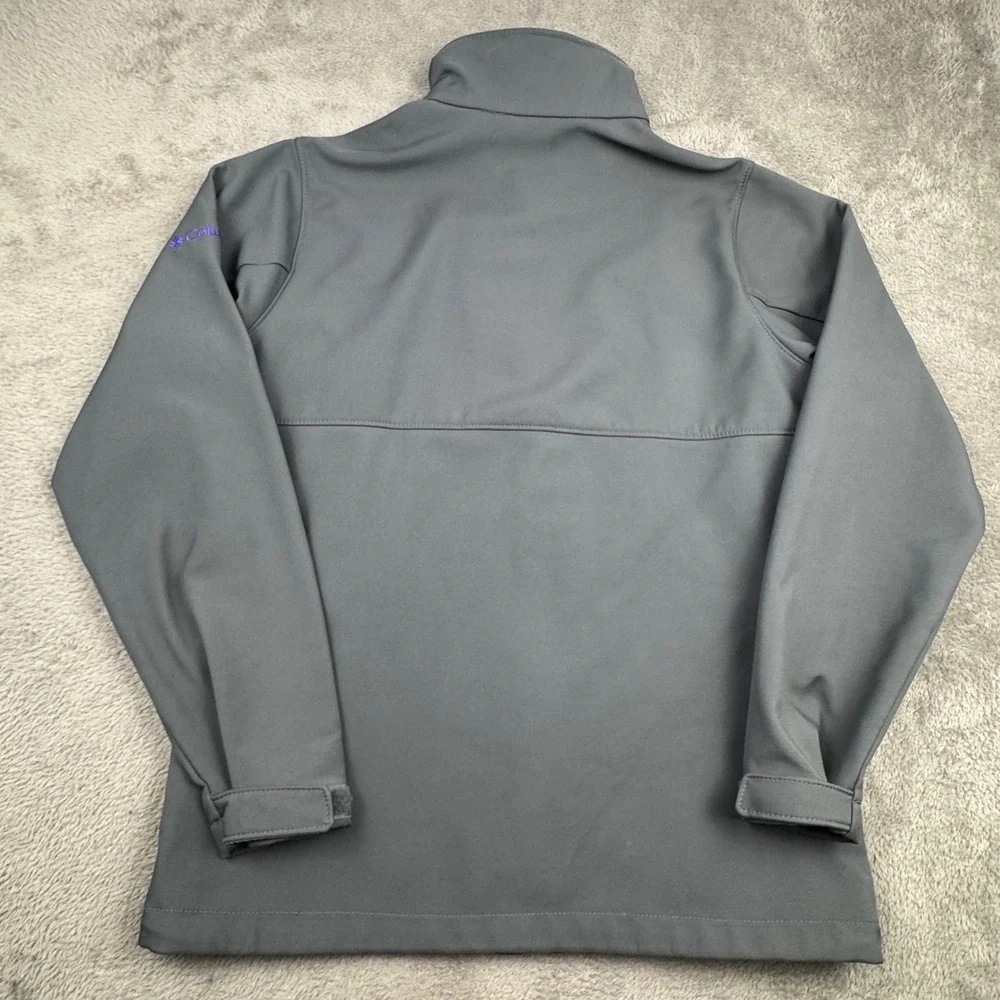 Columbia Softshell Jacket Mens S Gray Excellent SF State Gators Full Zip Fleece